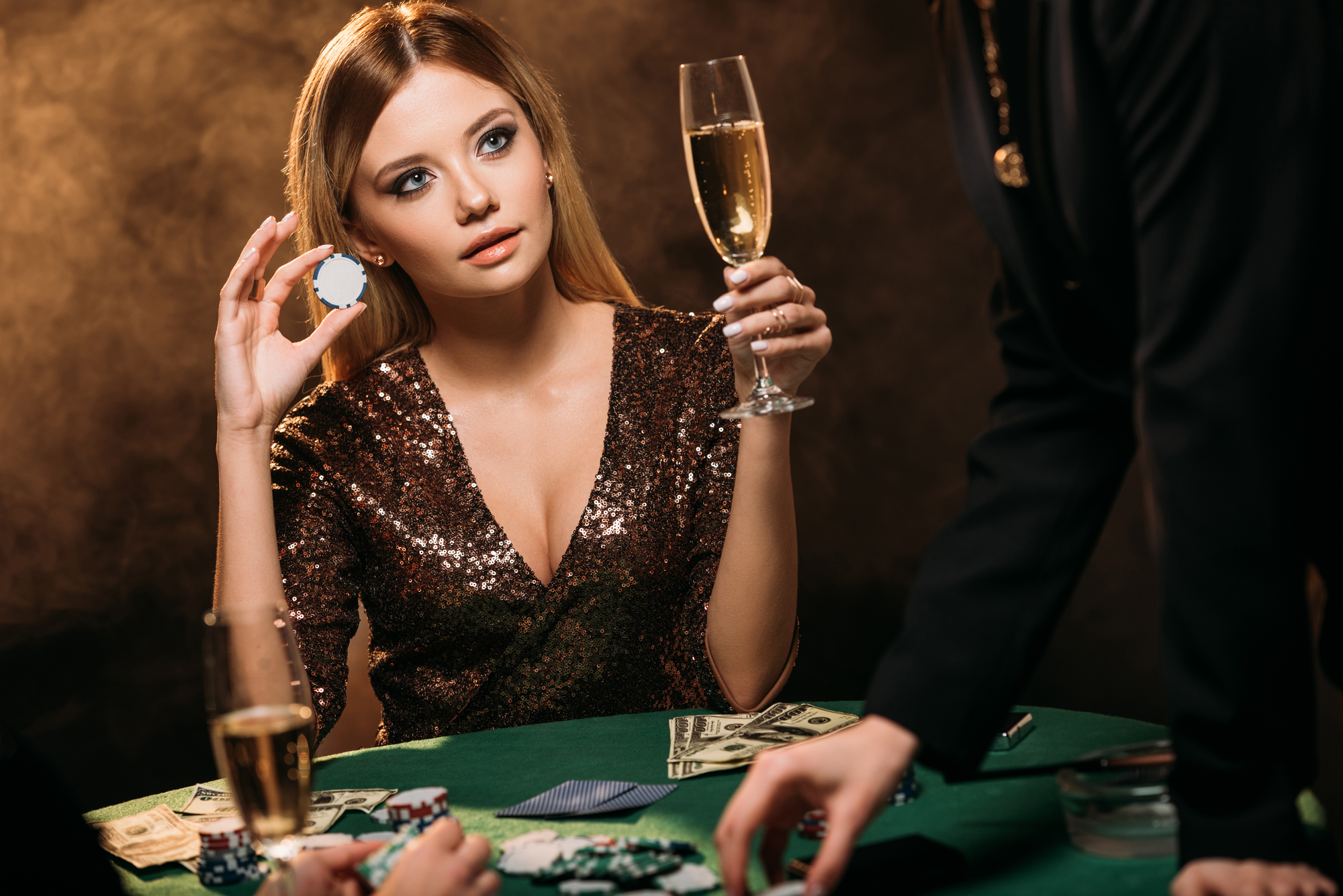 Kvindelig pokerspiller